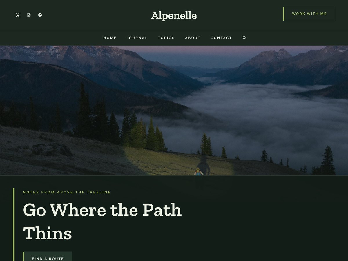 Alpenelle WordPress theme