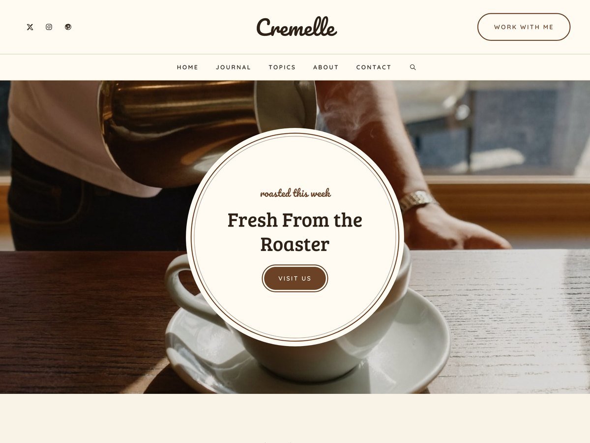 Cremelle WordPress theme