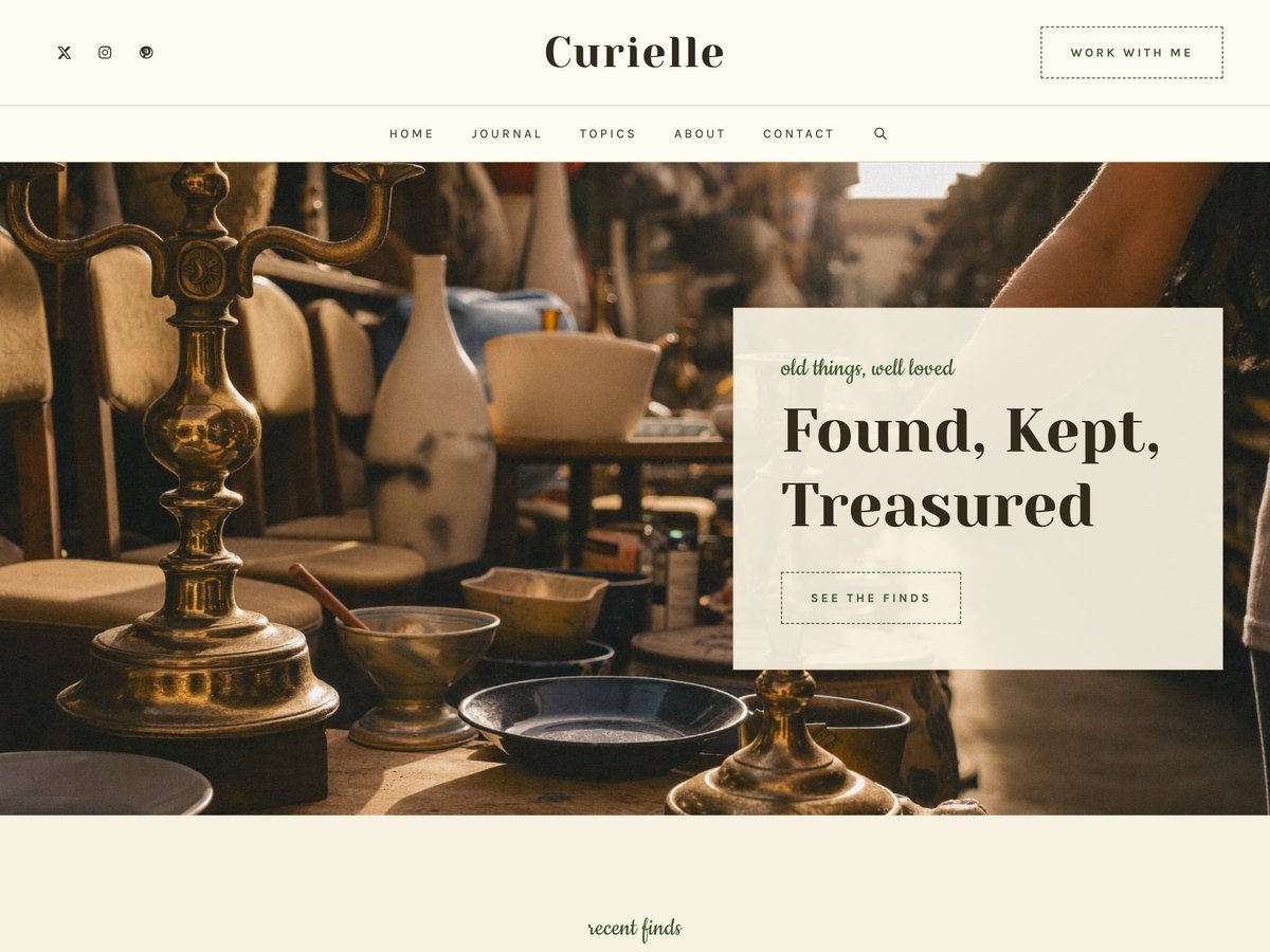Curielle WordPress theme