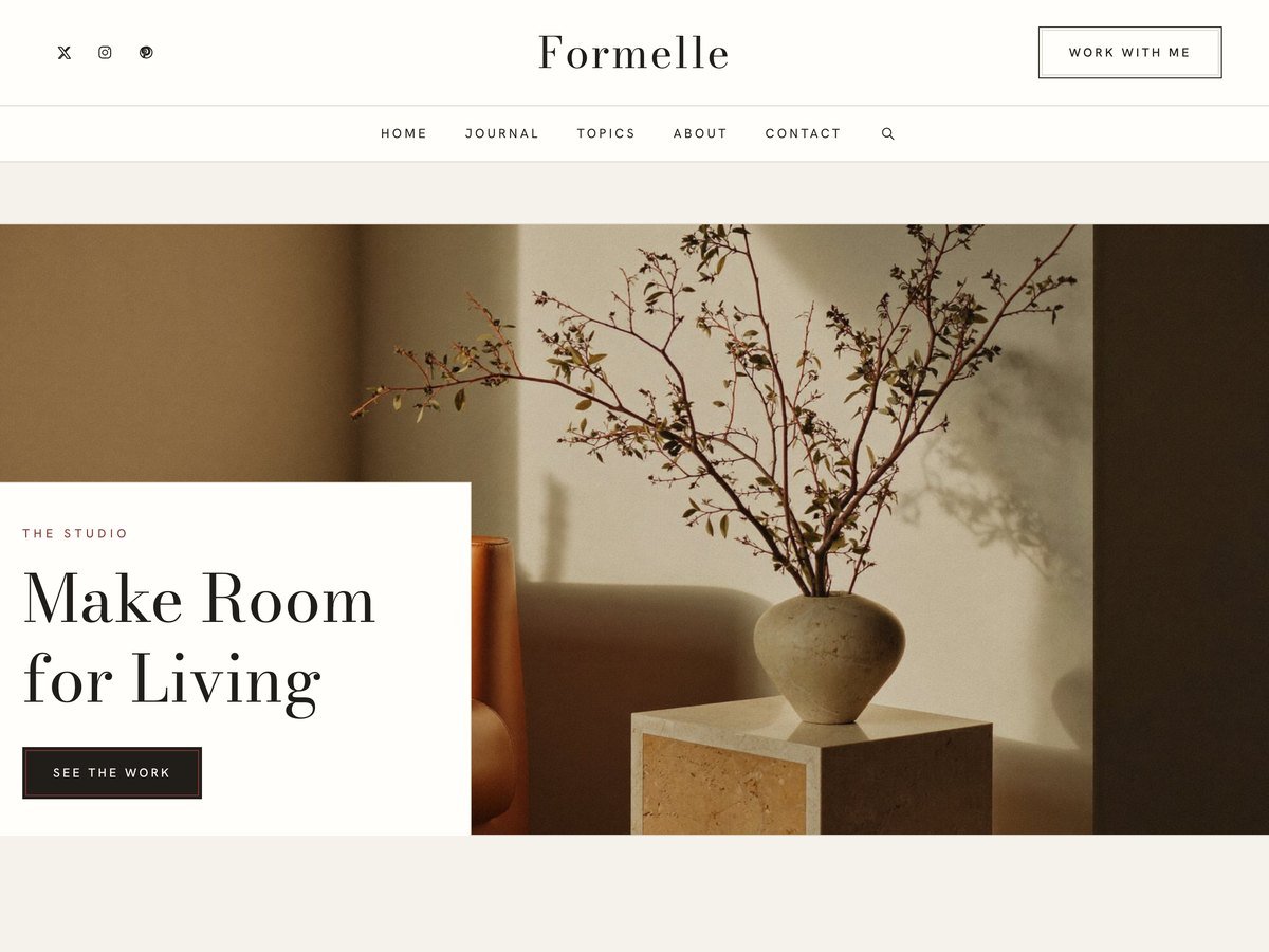 Formelle WordPress theme