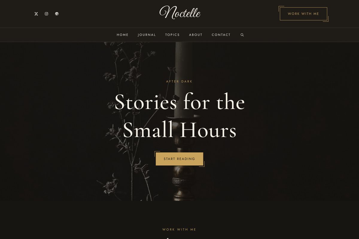 Noctelle homepage hero