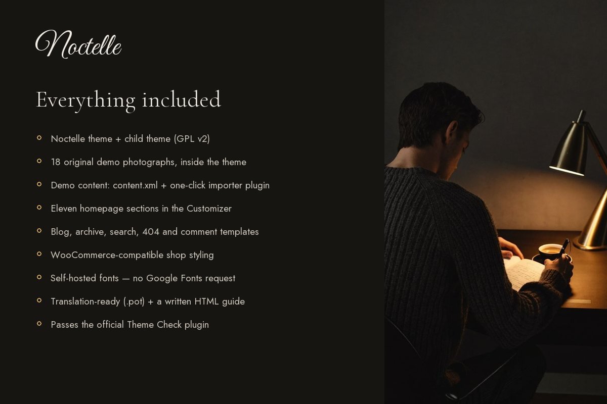 What is included with Noctelle