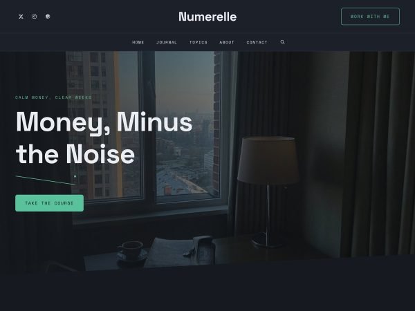 Numerelle WordPress theme