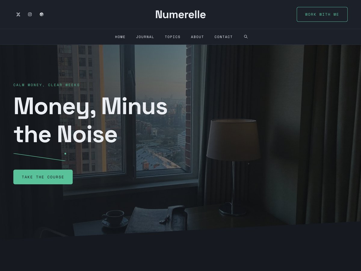 Numerelle WordPress theme