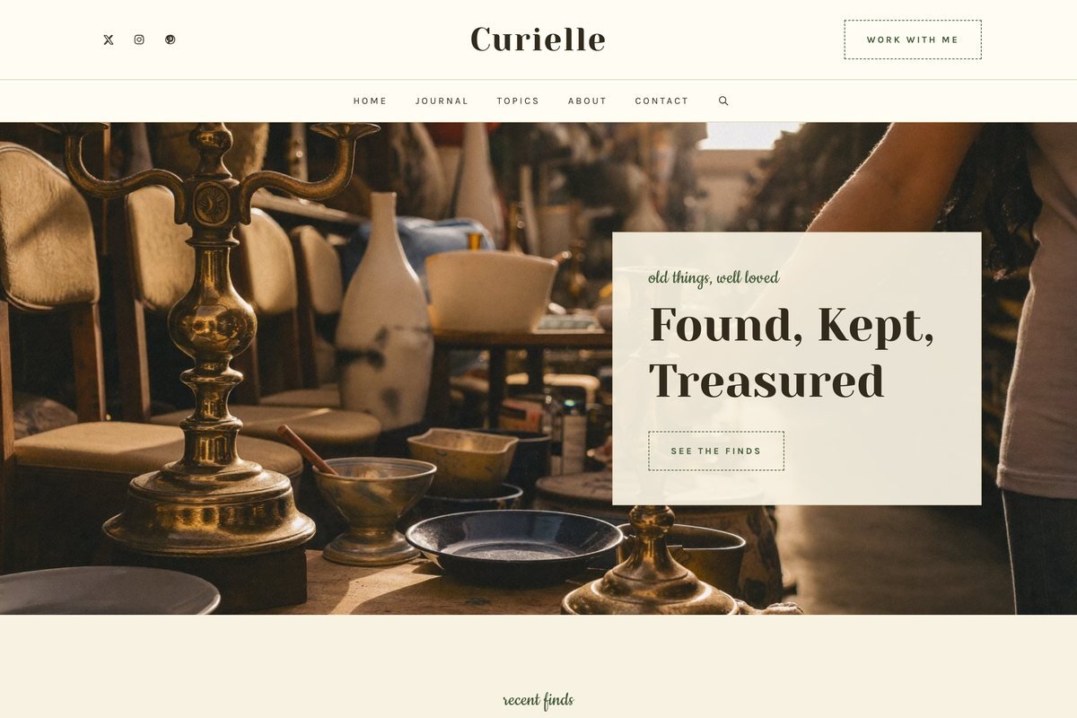 Curielle homepage hero