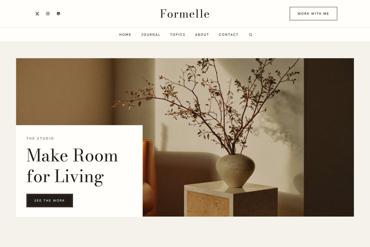 Formelle homepage hero