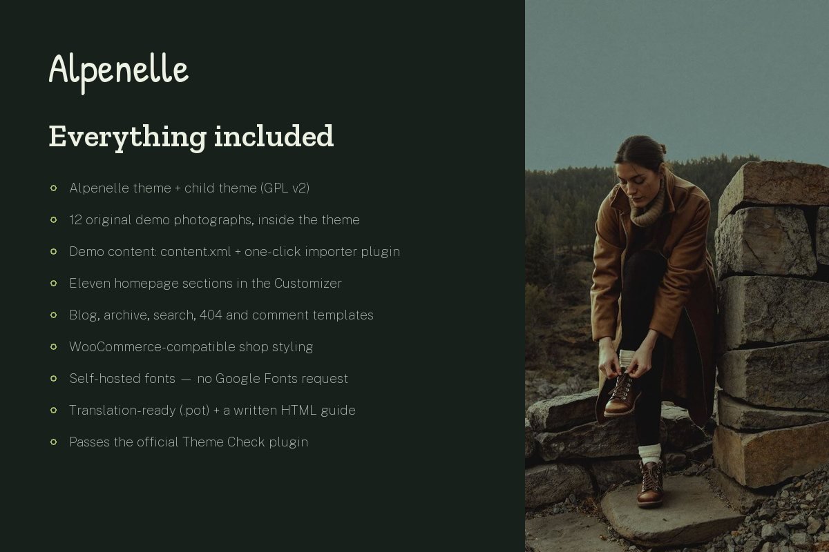 What is included with Alpenelle