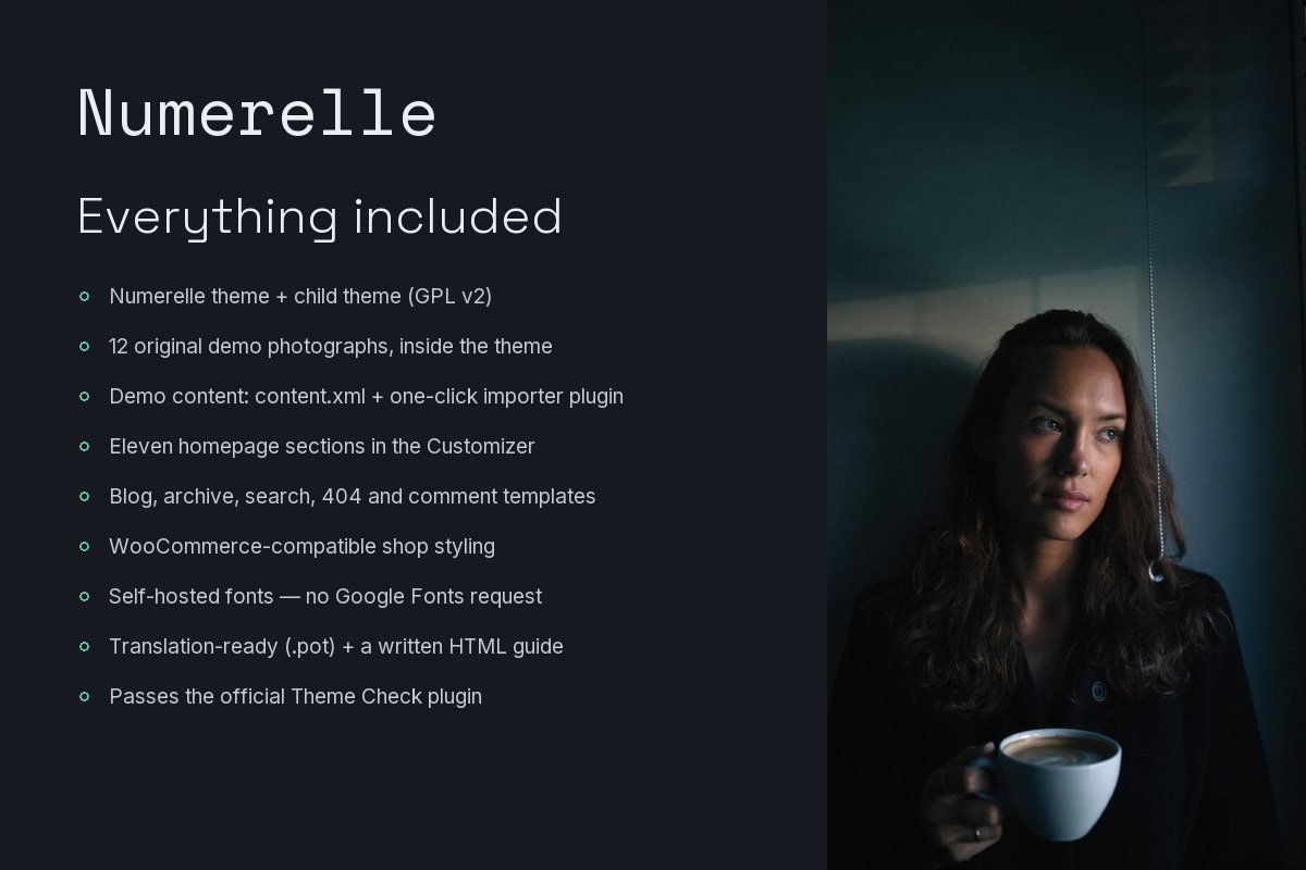 What is included with Numerelle