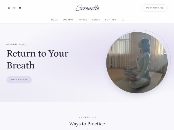 Serenelle WordPress theme
