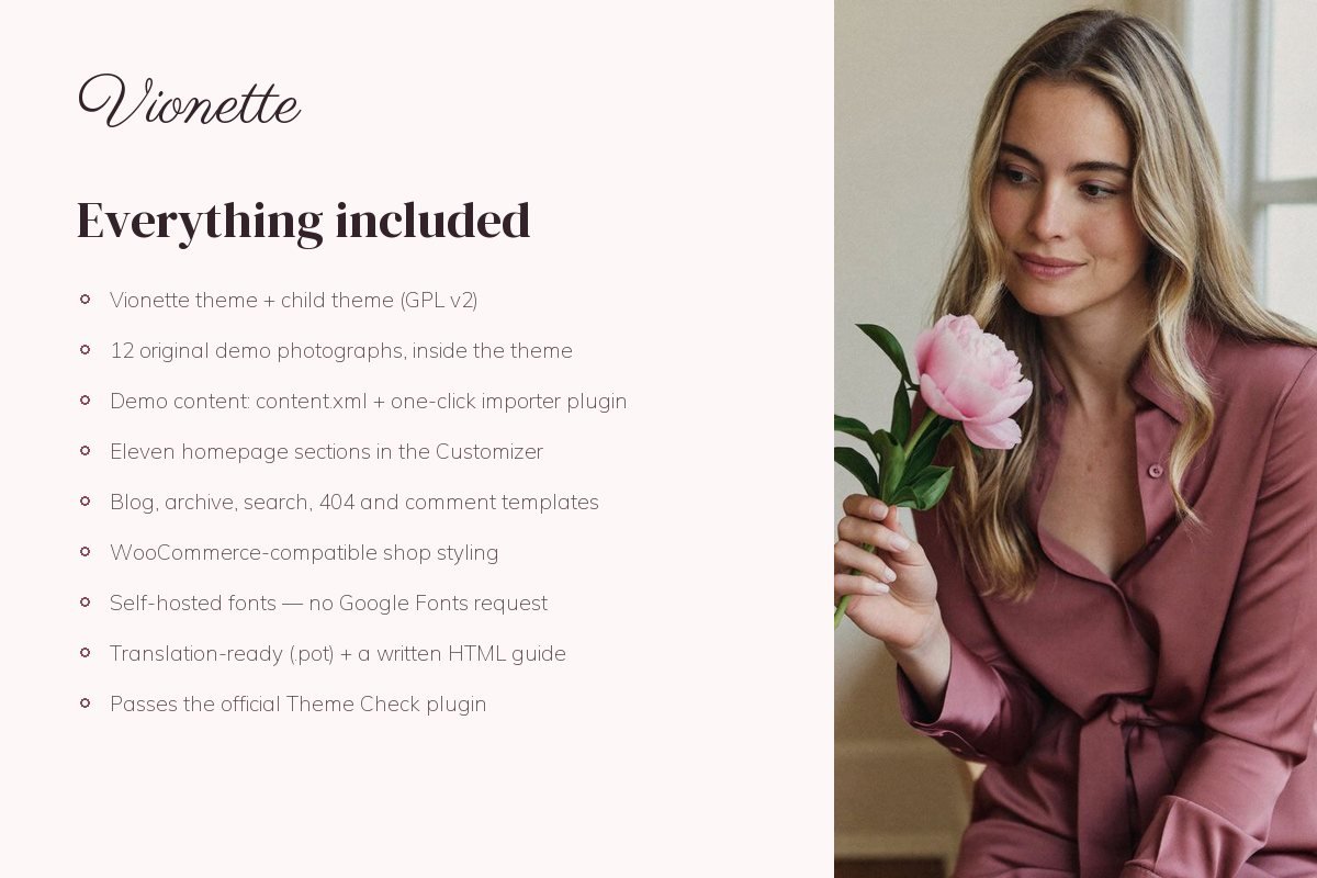 What is included with Vionette
